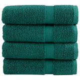 Vidaxl Bath Towels Solund 4 St 600 G m² 70x140 cm grønn