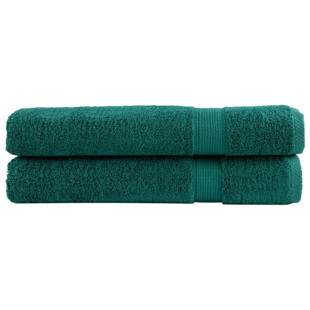 Vidaxl sauna cloths Solund 2 pcs 600 g m² 80x200 cm green