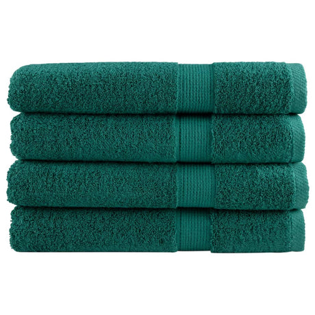 Vidaxx Handtücher Solund 4 Stück 600 g m² 100x200 cm grün