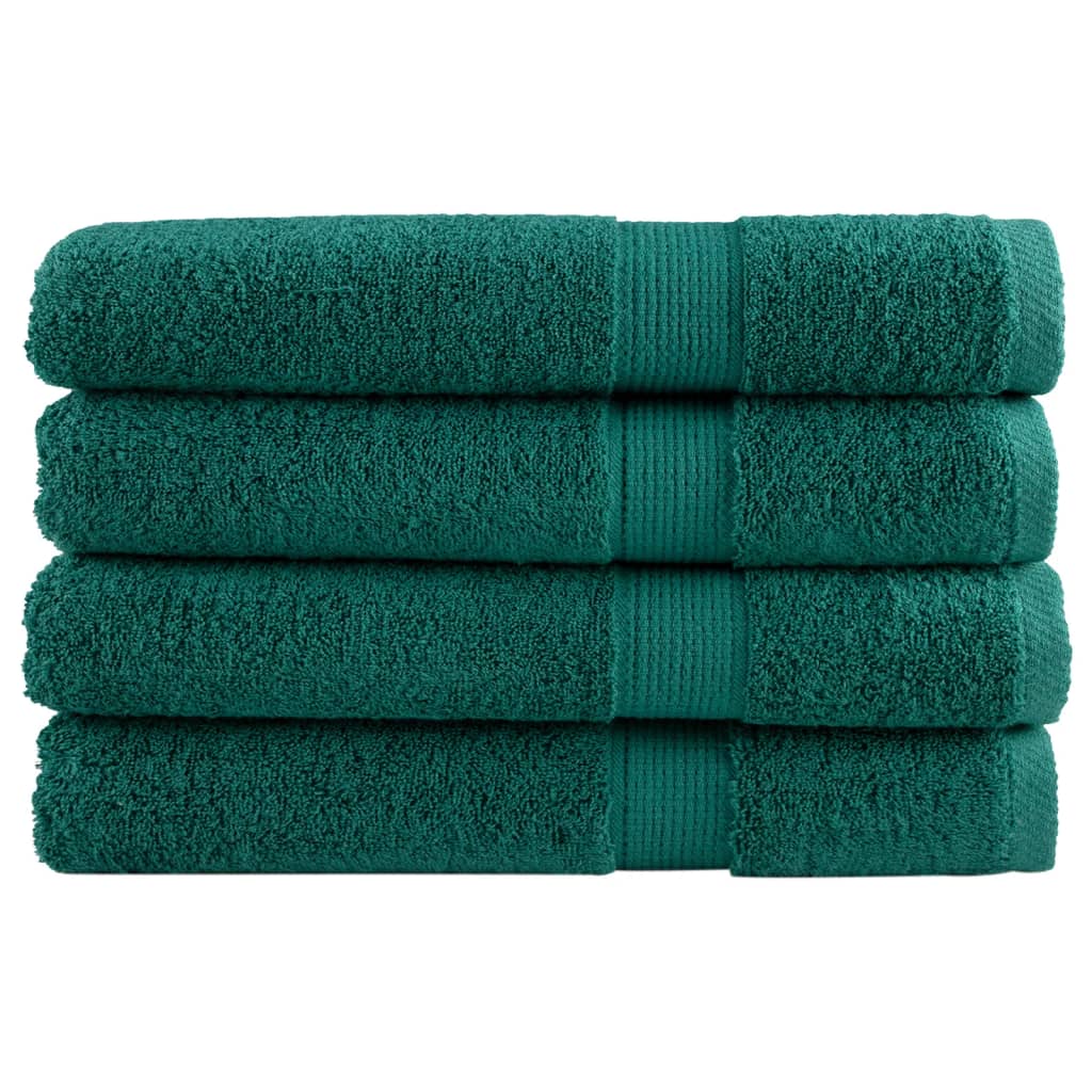 Vidaxx Handtücher Solund 4 Stück 600 g m² 100x200 cm grün