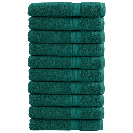 Vidaxx Handtücher Solund 10 Stück 600 g m² 100x200 cm grün