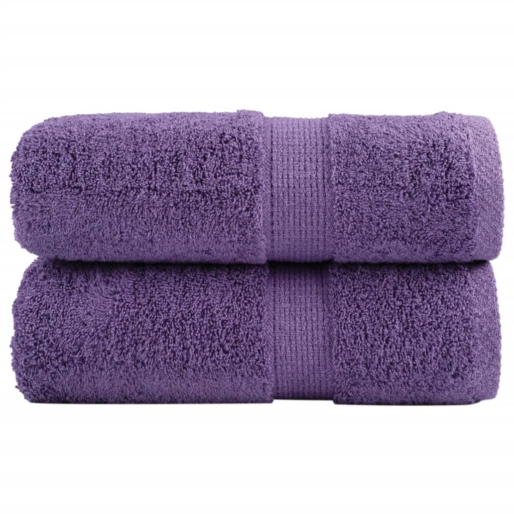 Vidaxx Premium Waschlappen Solund 2 St. Lila 30x30 cm 600 g m2