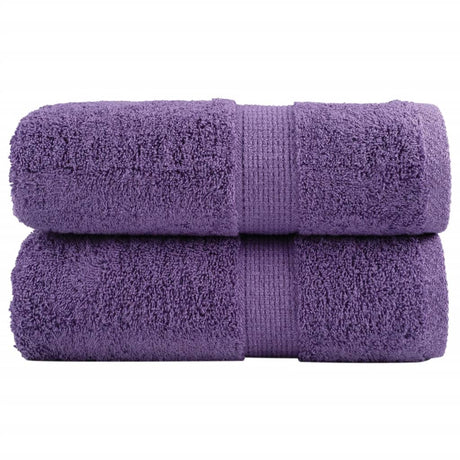 Vidaxx Premium Waschlappen Solund 2 St. Lila 30x30 cm 600 g m2