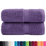 Vidaxx Premium Waschlappen Solund 2 St. Lila 30x30 cm 600 g m2