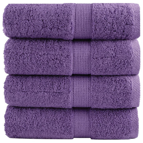 VidaXL Gästetücher SOLUND 4 Stk. 600 g m² 30x30 cm Lila