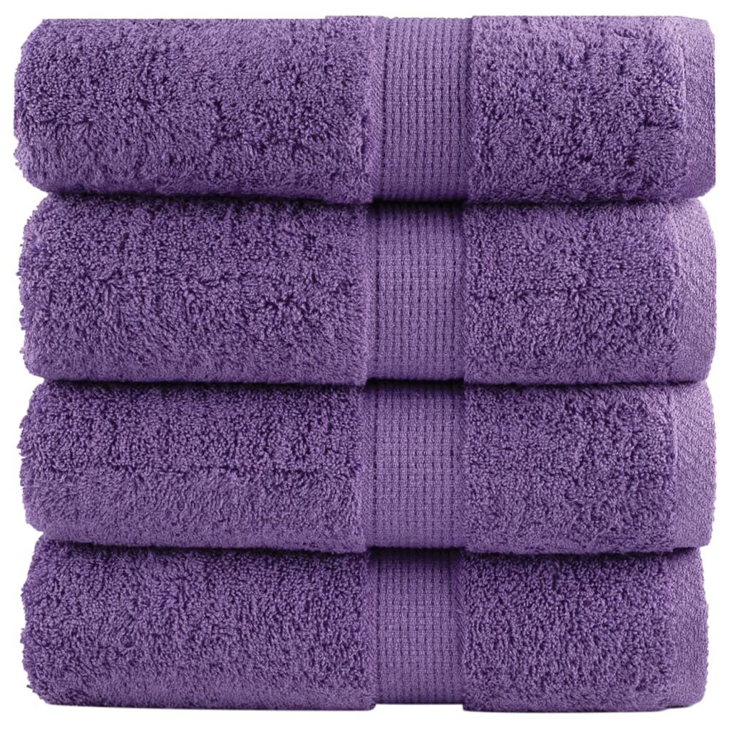 Vidaxl Guest wipes Solund 4 pcs 600 g m² 30x50 cm Purple