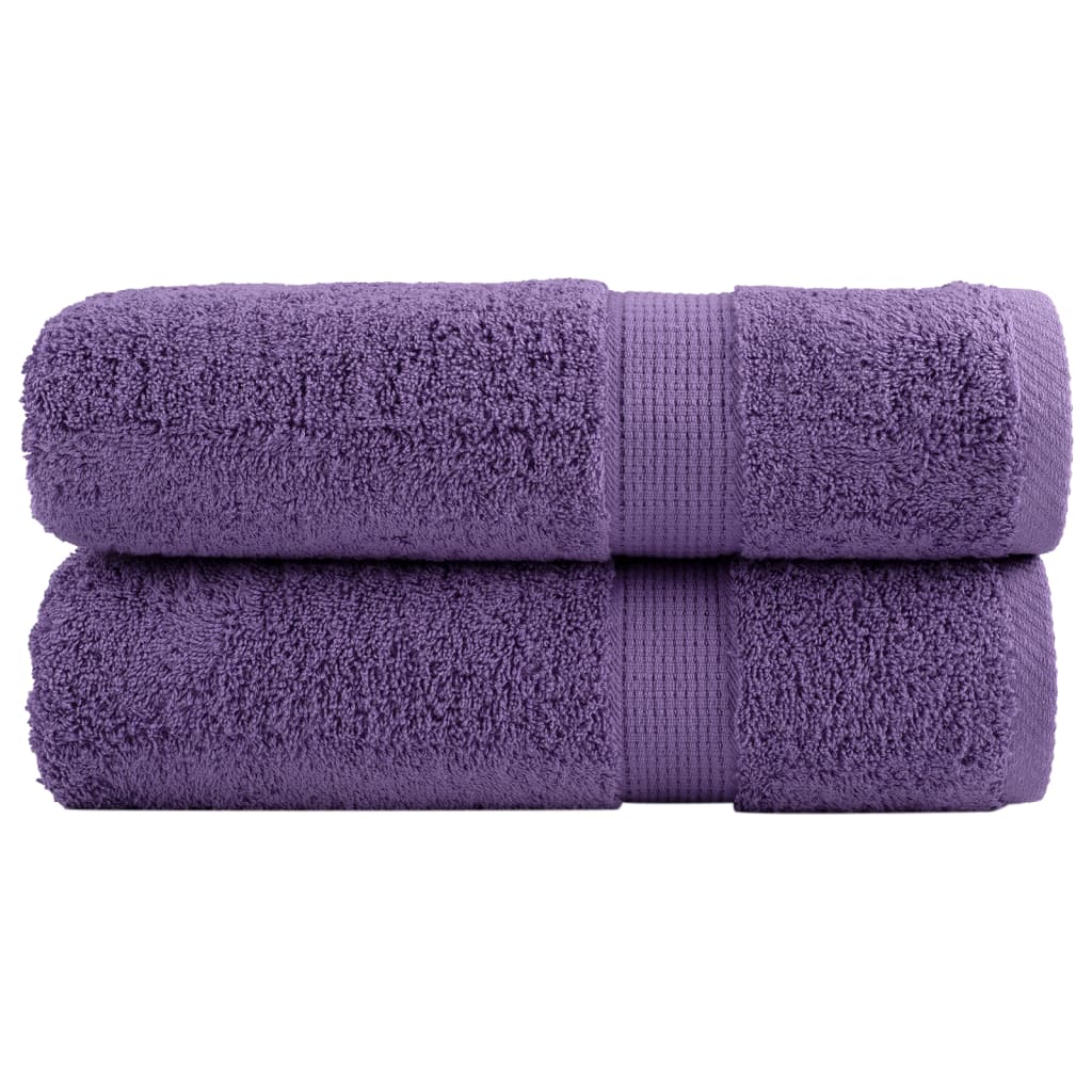 VidaXL Towels Solund 2 pcs 600 g m² 50x100 cm Purple