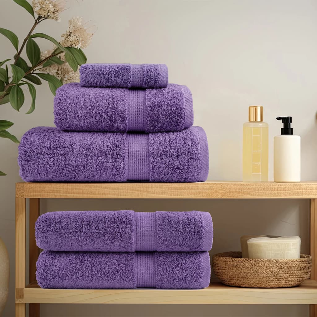 VidaXL Towels Solund 2 pcs 600 g m² 50x100 cm Purple