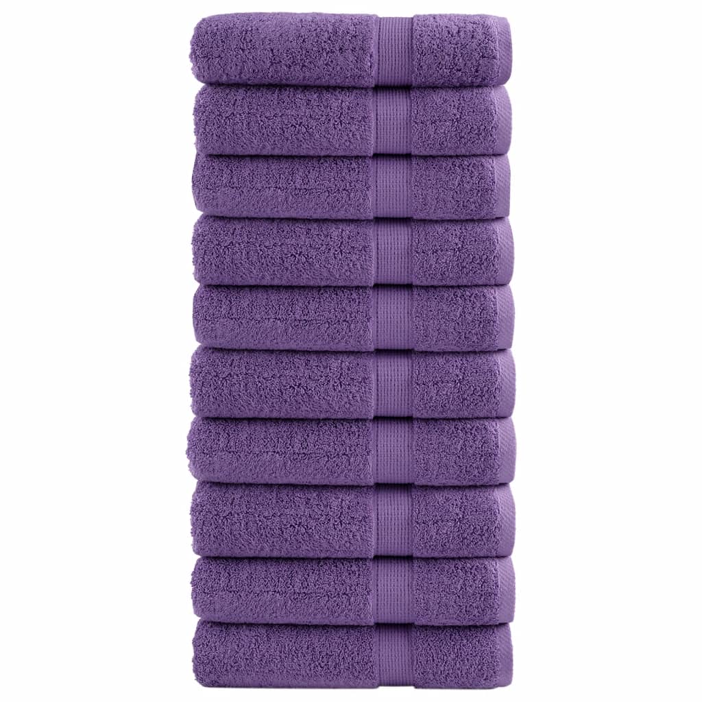 Vidaxx Handtücher Solund 10 Stück 600 g m² 50x100 cm lila