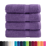 Vidaxl Bath towels Solund 4 pcs 600 g m² 70x140 cm Purple