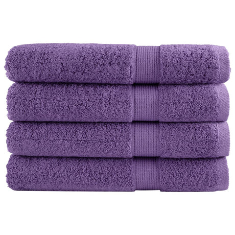 VidaXL Saunatücher Solund 4 Stk. 600 g m² 80x200 cm Lila