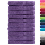 Vidaxl sauna cloths Solund 10 pcs 600 g m² 80x200 cm purple