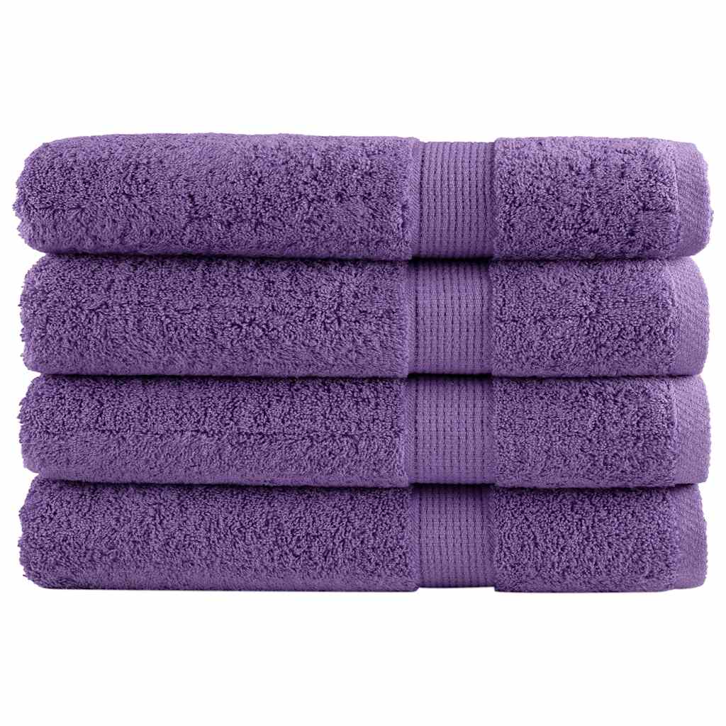Vidaxx Handtücher Solund 4 Stück 600 g m² 100x200 cm lila