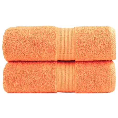 Vidaxx Premium Waschlappen solide 2 Stück orange 30x30 cm 600 g m2