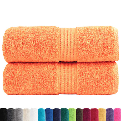 Vidaxx Premium Waschlappen solide 2 Stück orange 30x30 cm 600 g m2