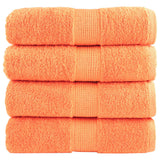 VidaXL Gästehandtücher Solund 4 Stk. 600 g m² 30x50 cm Orange