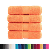 VidaXL Gästehandtücher Solund 4 Stk. 600 g m² 30x50 cm Orange