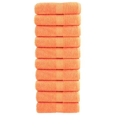 VidaXL Gästehandtücher Solund 10 St. 600 g m² 30x50 cm Orange