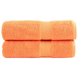 Vidaxl badhanddoeken solund 2 st 600 g m² 70x140 cm oranje
