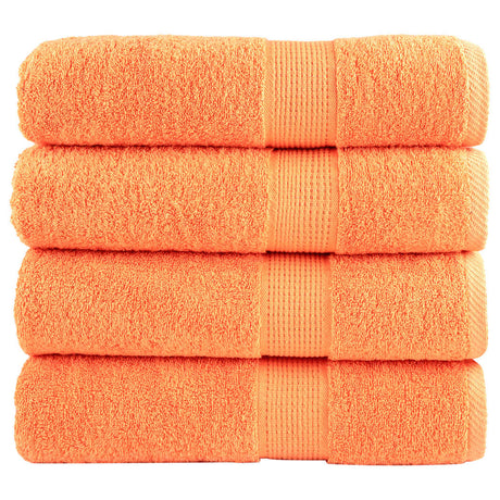 VidaXL Badetücher Solund 4 Stück 600 g m² 70x140 cm Orange