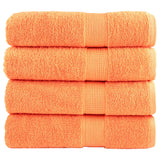 Vidaxl Bad Towel Folitie 4 PCs 600 g m² 70x140 cm orange