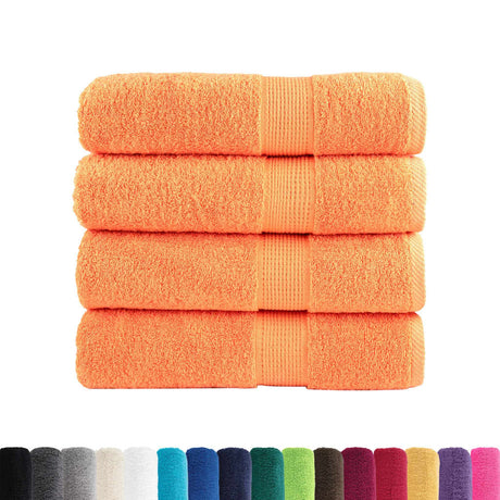 VidaXL Badetücher Solund 4 Stück 600 g m² 70x140 cm Orange