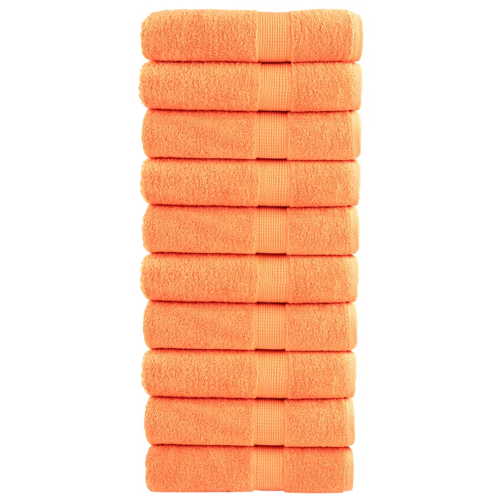 VidaXL Badetücher Solund 10 Stück 600 g m² 70x140 cm Orange