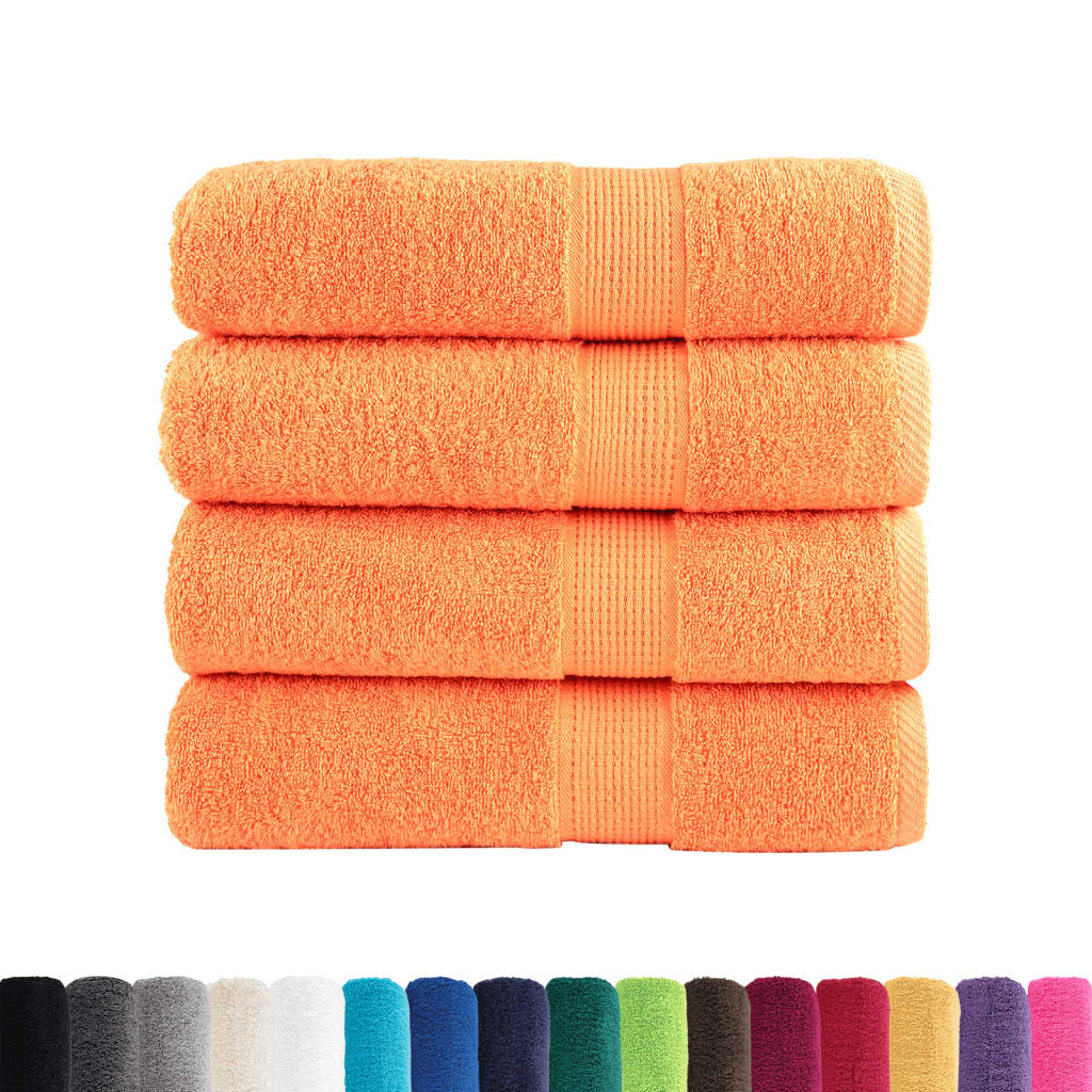 VidaXL Badetücher Solund 4 Stück 600 g m² 100x150 cm