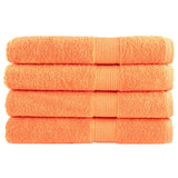 VidaXL Saunatücher Solund 4 Stk. 600 g m² 80x200 cm Orange