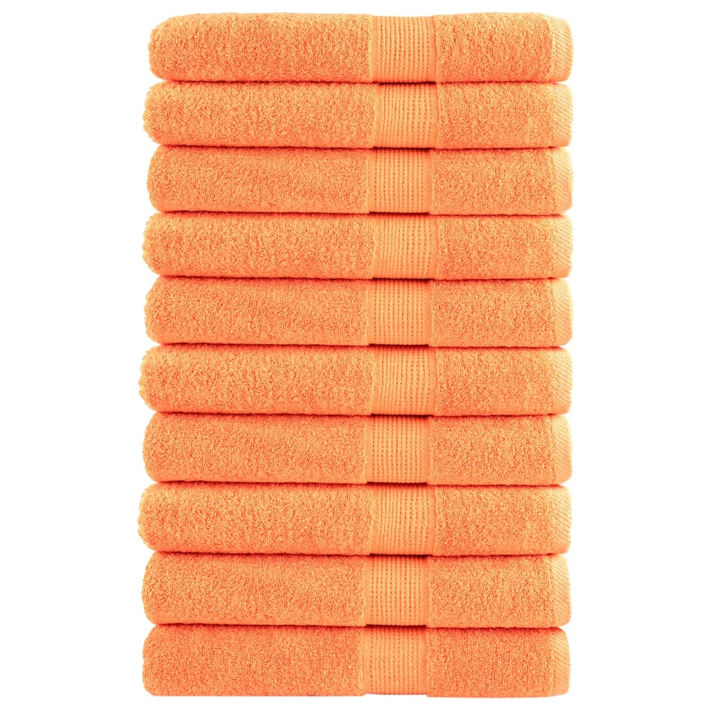 VidaXL Saunatücher Solund 10 St. 600 g m² 80x200 cm Orange