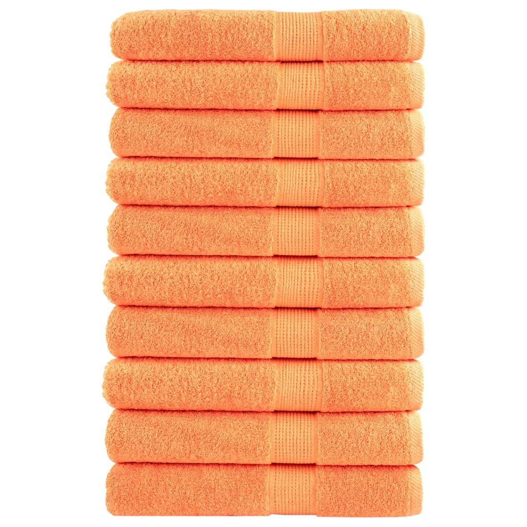 Vidaxl sauna cloths Solund 10 pcs 600 g m² 80x200 cm orange