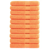 Vidaxl Sauna Cloths Solund 10 stk 600 g m² 80x200 cm orange