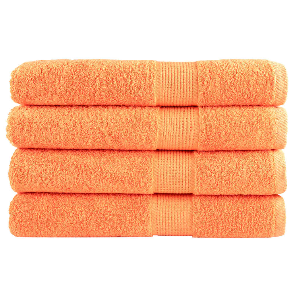 Vidaxx Handtücher Solund 4 Stück 600 g m² 100x200 cm orange