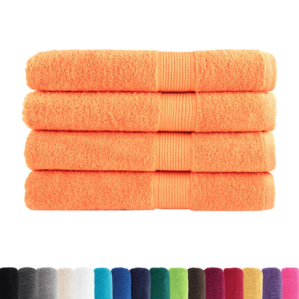 Vidaxx Handtücher Solund 4 Stück 600 g m² 100x200 cm orange
