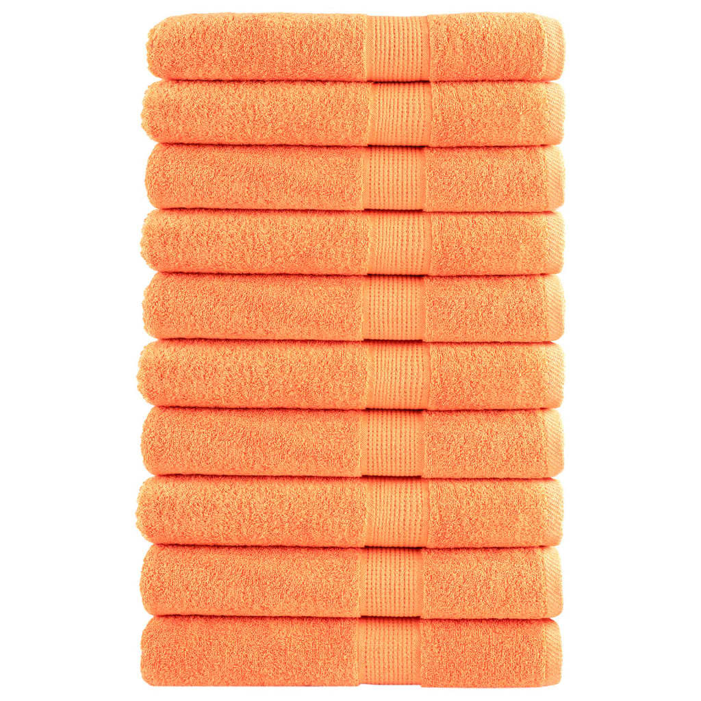 Vidaxx Handtücher Solund 10 Stück 600 g m² 100x200 cm orange