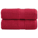 Vidaxl gastendoekjes solund 2 st 600 g m² 30x30 cm rood