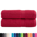 Toallas de baño Vidaxl Solund 2 PCS 600 g m² 70x140 cm rojo