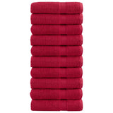 VidaXL Badetücher Solund 10 Stück 600 g m² 70x140 cm rot