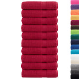 VidaXL Badetücher Solund 10 Stück 600 g m² 70x140 cm rot
