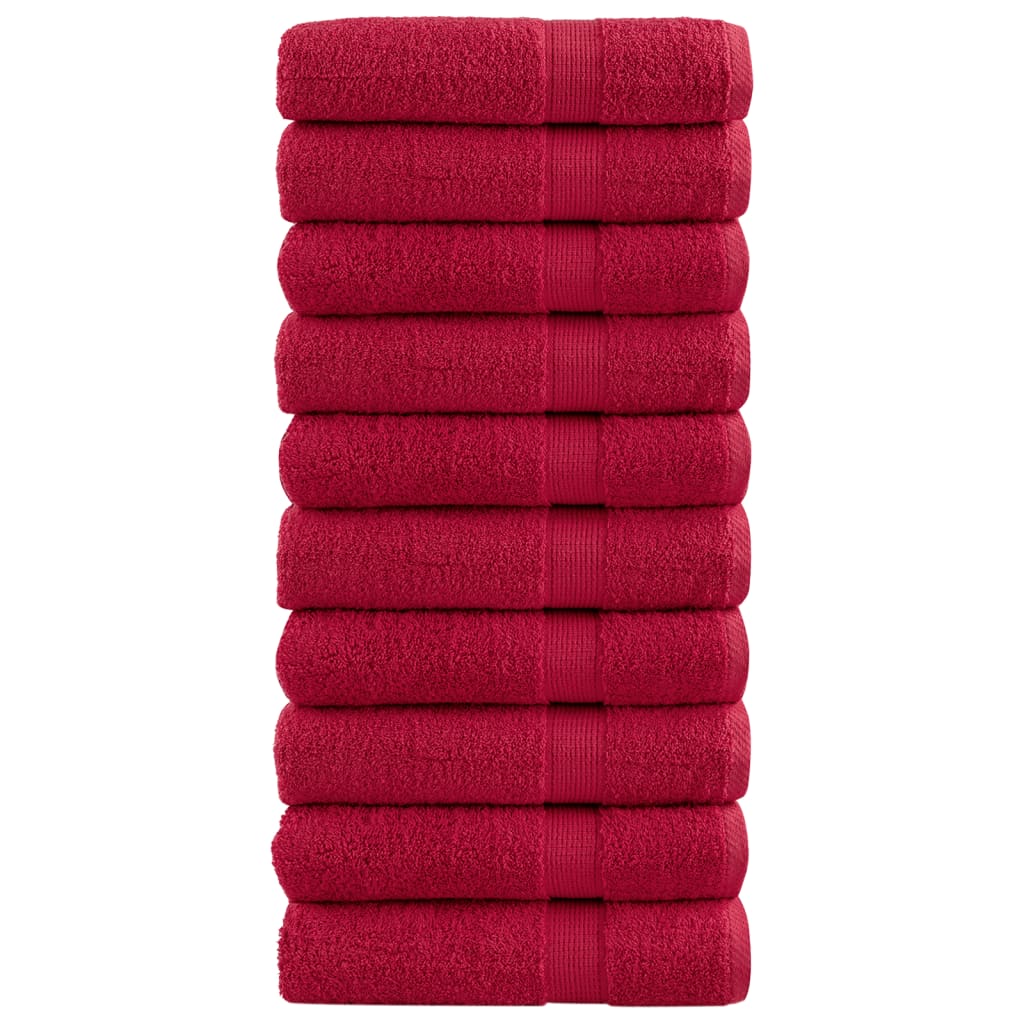 Vidaxl Bath Towels Solund 10 St 600 g m² 100x150 cm