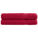 VidaXL Saunatücher Solund 2 Stk. 600 g m² 80x200 cm rot