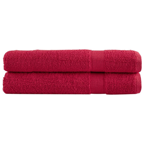 VidaXL Saunatücher Solund 2 Stk. 600 g m² 80x200 cm rot