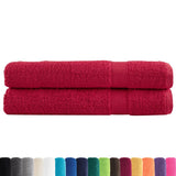 VidaXL Saunatücher Solund 2 Stk. 600 g m² 80x200 cm rot