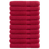Vidaxx Saunatücher Solund 10 Stück 600 g m² 80x200 cm rot