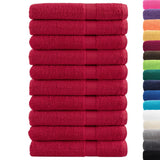 Vidaxx Handtücher Solund 10 Stück 600 g m² 100x200 cm rot