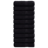 VidaXL Handtücher SOLUND 10 Stück 600 g m² 50x100 cm schwarz