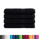 Vidaxx Handtücher Solund 4 Stück 600 g m² 100x200 cm schwarz