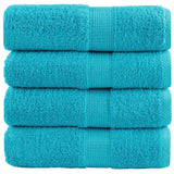 Vidaxx Premium Waschlappen Solund 4 Stück Türkis 30x30 cm 600 g m2
