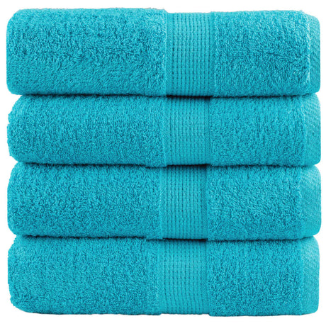 Vidaxx Premium Waschlappen Solund 4 Stück Türkis 30x30 cm 600 g m2