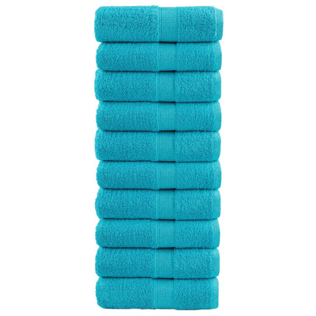 Vidaxx Premium Waschlappen Solund 10 Stück Türkis 30x30 cm 600 g m2